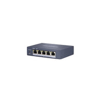 Switch hikvision 4p gigabit poe + 1 uplink gigabit rj45 budget poe 60w l2 unmanaged - ds-3e0505hp-e