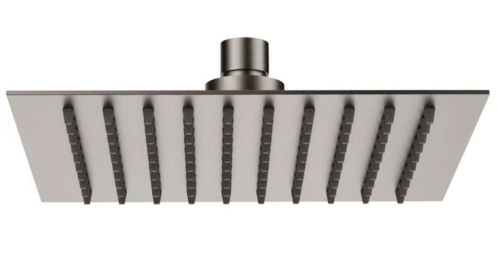 SOFFIONE SLIM QUADRO- Inox Spazzolato cm 30 x 30- Remer- pezzi 1