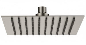 SOFFIONE SLIM QUADRO- Inox Spazzolato cm 30 x 30- Remer- pezzi 1