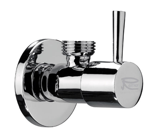 RUBINETTO SOTTOLAVABO D'ARREDO  MOD. MINIMAL 1/2x10- Cromo Lucido 1/2x10- Remer- pezzi 1