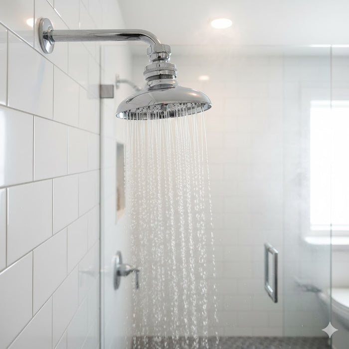 SOFFIONE DOCCIA CALIFORNIA CROMATO ISPEZIONABILE 1/2 - 1 pezzi - Idroweb