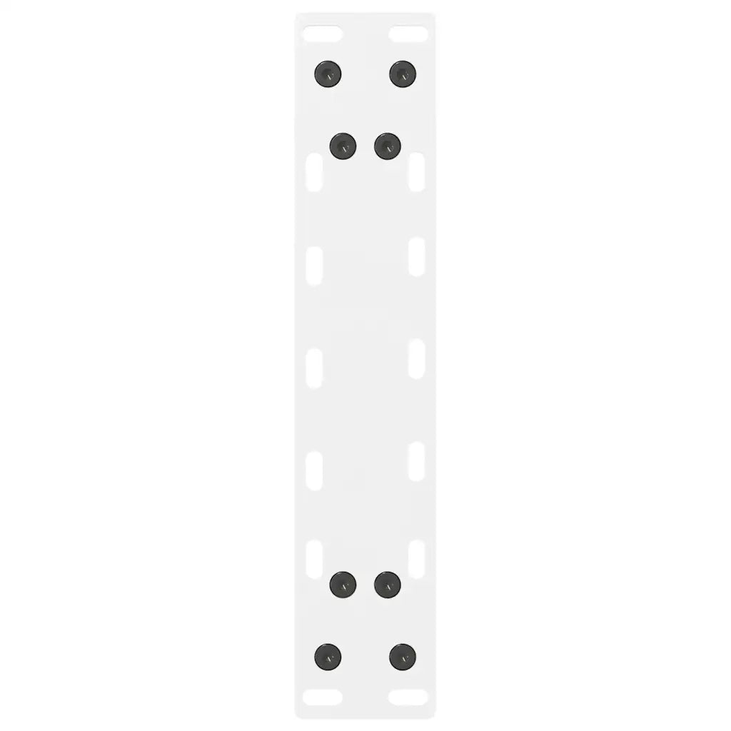 Gambe per Tavolino da CaffÃ¨ Bianche 2 pz 40x(30-31) cm Acciaio