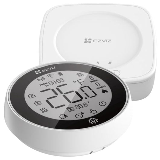 Ezviz t56 - cronotermostato smart con controllo della temperatura - wifi - display touch - da appoggio o da muro - EZVCST56