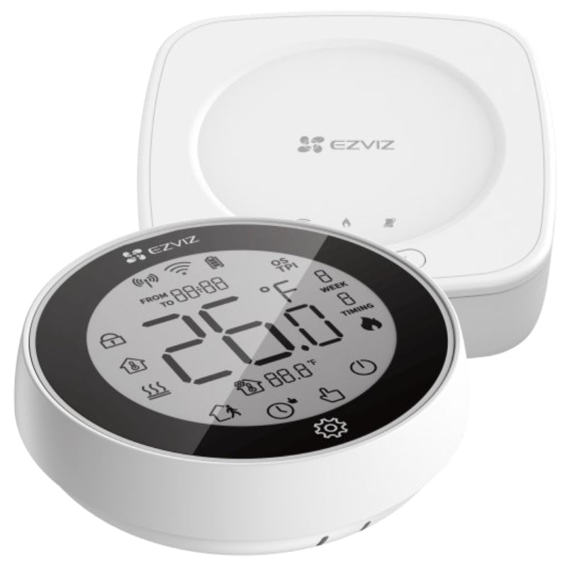 Ezviz t56 - cronotermostato smart con controllo della temperatura - wifi - display touch - da appoggio o da muro - EZVCST56