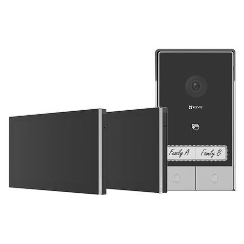 Citofono ezviz 318500248 hp7 2 family kit black e silver