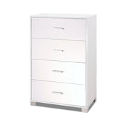 Mobile 4 Cassetti Kit Bianco Fiammato cm 70x41x112h - Sarmog