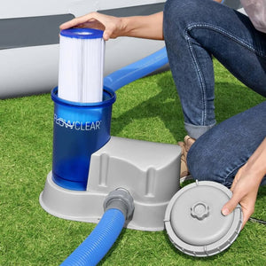 Bestway Pompa con Filtro a Cartuccia Trasparente Flowclear 93350