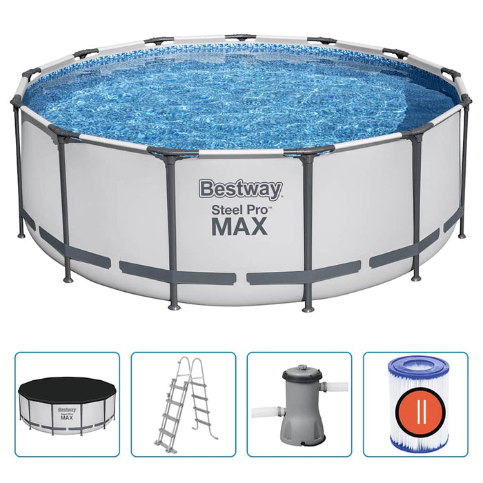 Bestway Steel Pro MAX Set Piscina Rotonda 396x122 cm 93345