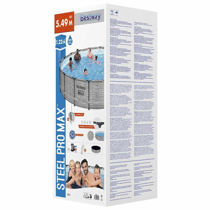 Bestway Piscina Power Steel 549x122 cm 93332