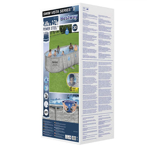 Bestway Set Piscina Power Steel Swim Serie Vista 549x274x122 cm 93330