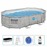 Bestway Set Piscina Power Steel 488x305x107 cm 93335