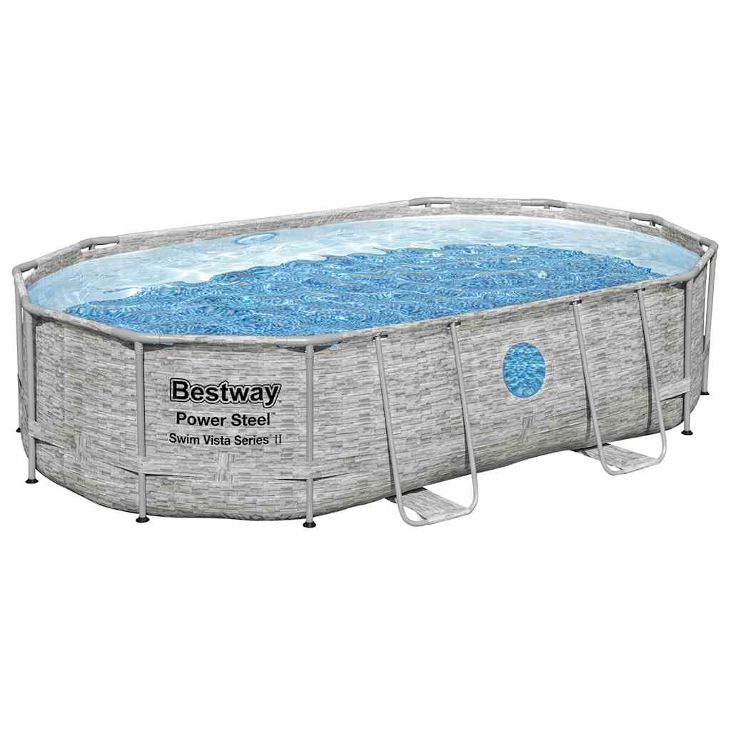 Bestway Set Piscina Power Steel 488x305x107 cm 93335