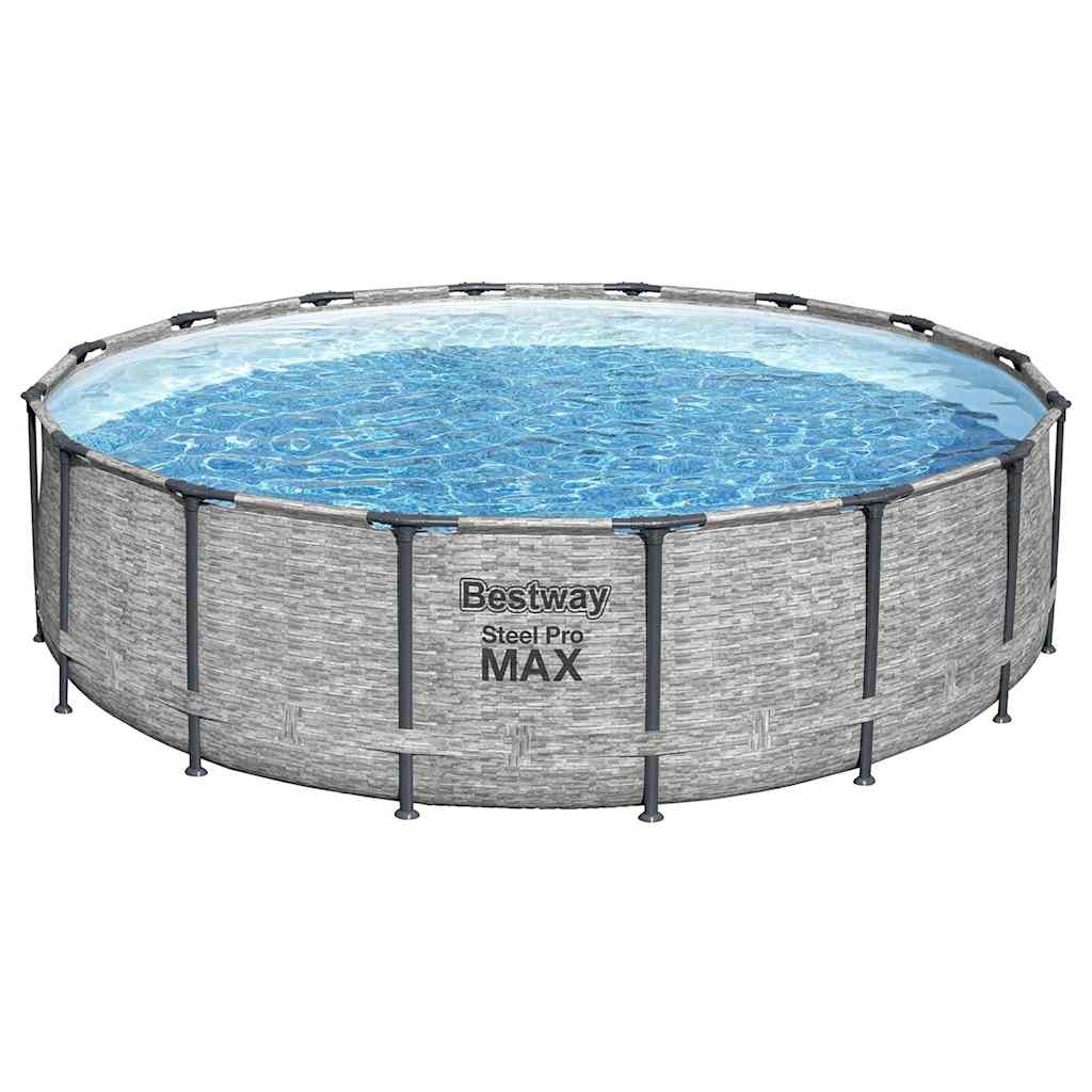 Bestway Piscina Power Steel Rotonda 488x122 cm 93346