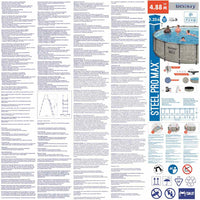 Bestway Piscina Power Steel Rotonda 488x122 cm 93346