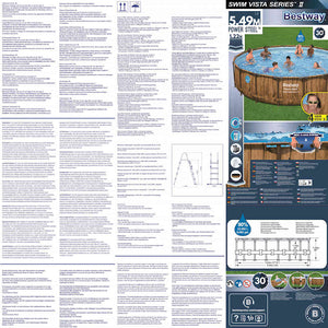 Bestway Set Piscina Power Steel 549x122 cm 93334