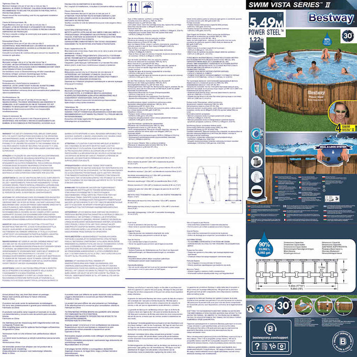 Bestway Set Piscina Power Steel 549x122 cm 93334