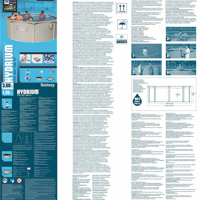 Bestway Piscina Fuoriterra Rotonda Hydrium 360x120 cm 93338