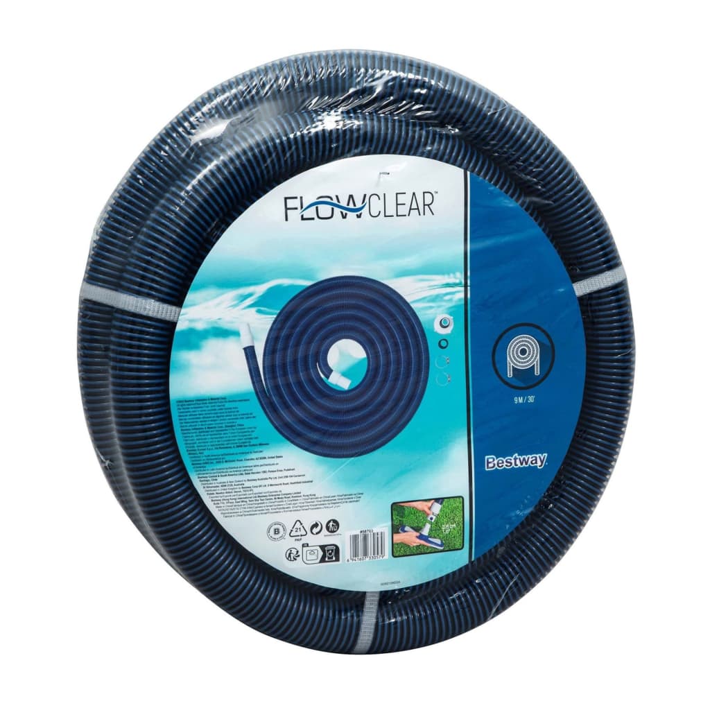 Bestway Tubo di Aspirazione Diametro del Connettore di 38 mm 9 m Blu 445226