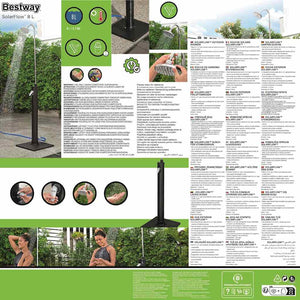 Bestway Doccia da Esterno Solar Flow Nera 8 L 93798
