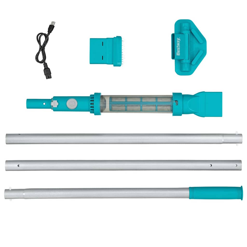 Best Way Aspirapolvere per Piscina Blu 252 x 17 cm Alluminio 42007934