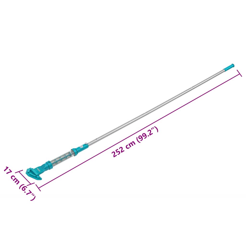 Best Way Aspirapolvere per Piscina Blu 252 x 17 cm Alluminio 42007934