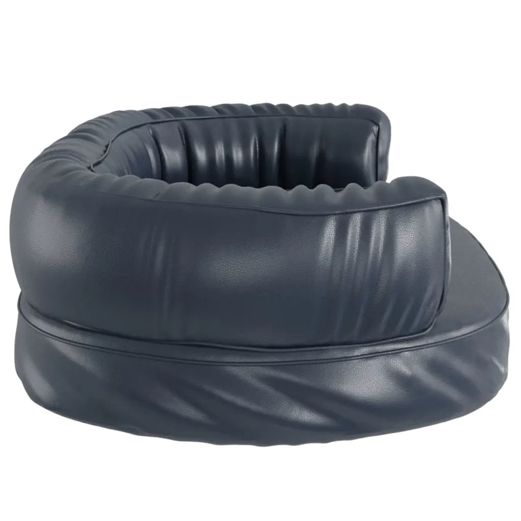 Letto per Cani con Gommapiuma Blu Scuro 60x42 cm in Similpelle 171313