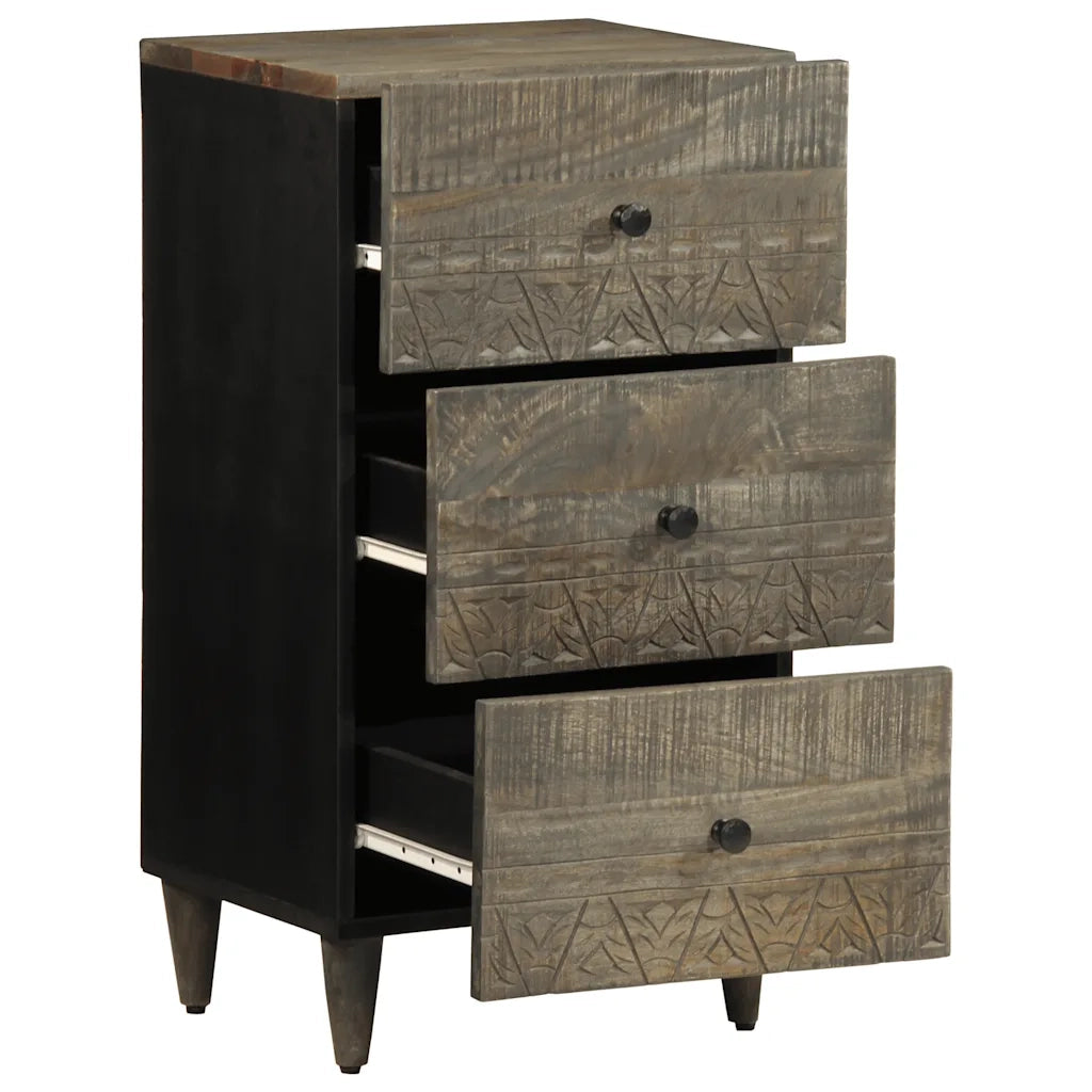 Credenza-Buffet-Armadio da cucina 40x33x75 cm in Legno Massello di Mango 318450