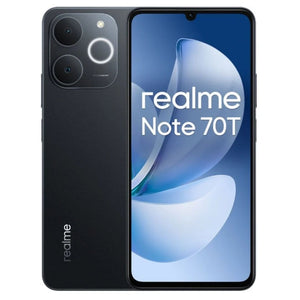 Smartphone realme note 70t 4+256gb duos obsidian black - 6941764469679