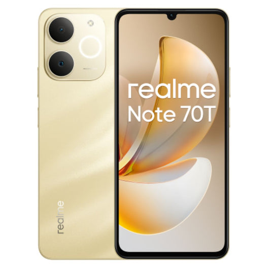 Smartphone realme note 70t 4+256gb duos beach gold - 6941764469686