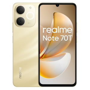 Smartphone realme note 70t 4+256gb duos beach gold - 6941764469686