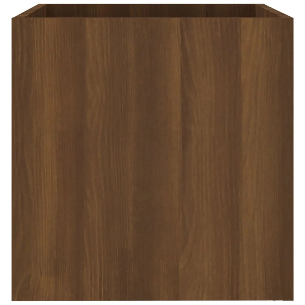 Fioriera rialzata per piante fiori terrazza giardino 40 x 40 x 40 cm legno ingegnerizzato marrone 02_0037552