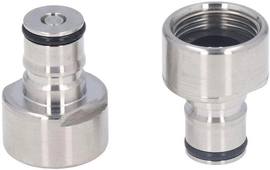 Kit di conversione per chiave di ball lock - Adattatore in acciaio inossidabile - Flessibile 5/8FPT - Imprigionato - Adatto per tipo ADSG di birra - Materiale duraturo - Adattatore birra