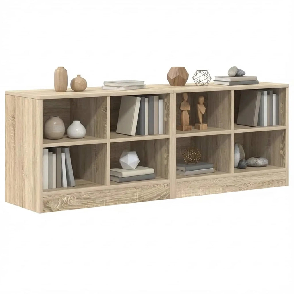 Armadietto per letto 2 pz Rovere Sonoma 66 x 33 x 48 cm CFW2324465