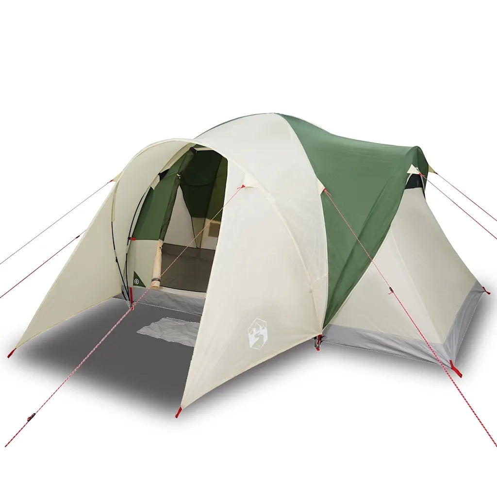 Tenda da Campeggio a Cupola per 6 Persone Verde Impermeabile