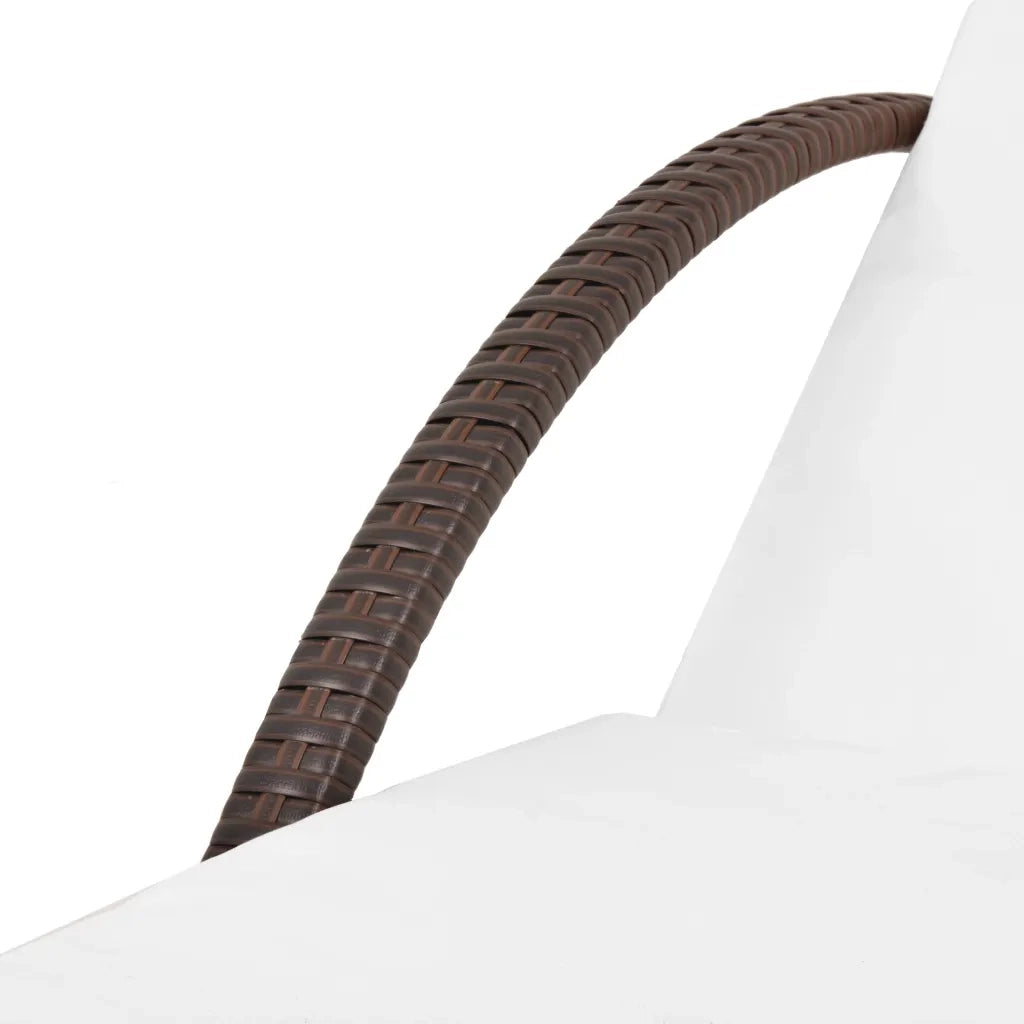 Lettini Prendisole 2 pz | Sdraio da giardino | Lettino da sole con Tavolo in Polyrattan Marrone