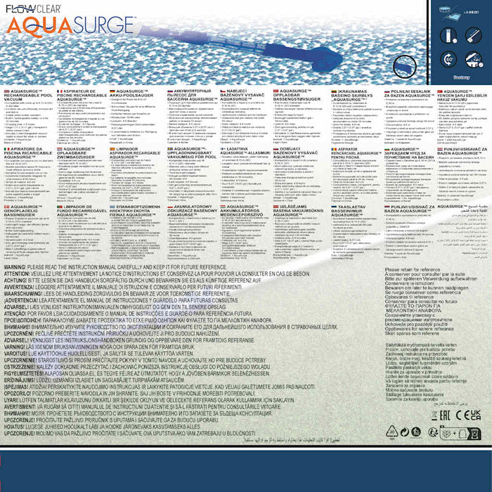 Bestway Aspiratore Ricaricabile Flowclear AquaSurge 93337