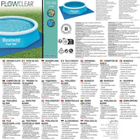 Bestway Telo di Protezione per Piscina Flowclear 274x 274 cm 92884