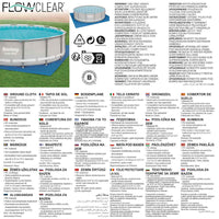 Bestway Telo di Protezione per Piscina Flowclear 488x488 cm 92094