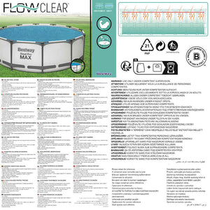Bestway Copertura Solare per Piscina Flowclear 356 cm 92088