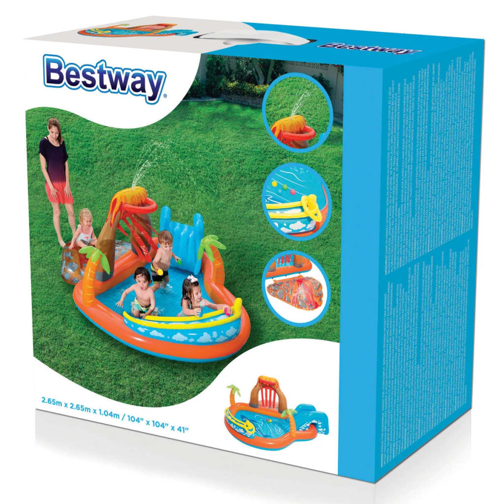 Bestway Centro Gioco Scivolo d'Acqua Laguna di Lava 53069 91235