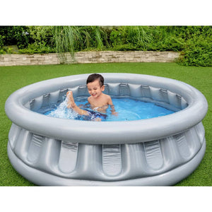 Bestway Piscina Space Ship Rotonda 152x43 cm Argento 441129