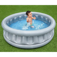 Bestway Piscina Space Ship Rotonda 152x43 cm Argento 441129