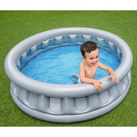 Bestway Piscina Space Ship Rotonda 152x43 cm Argento 441129