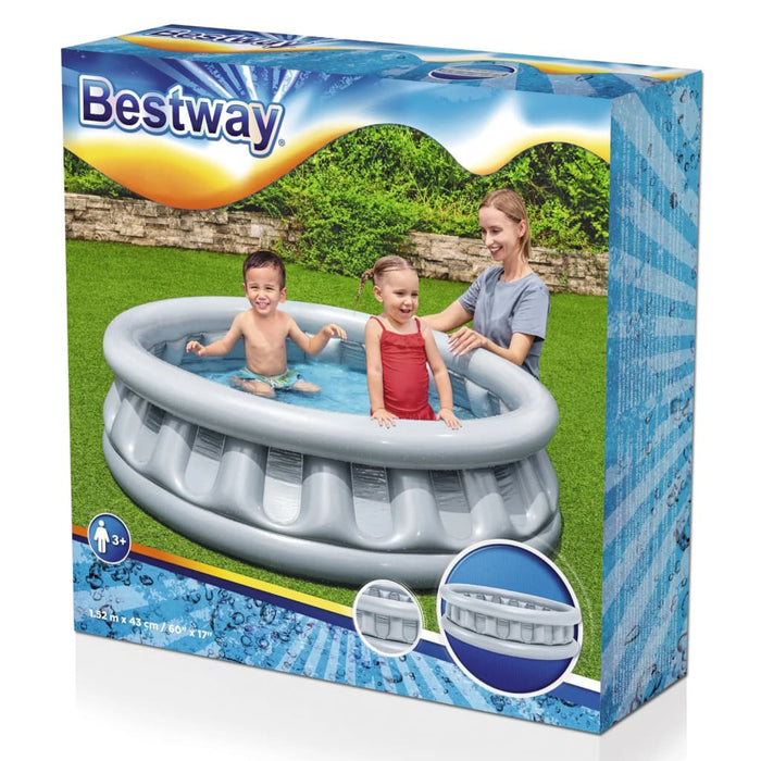 Bestway Piscina Space Ship Rotonda 152x43 cm Argento 441129
