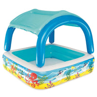 Bestway Piscina per Bambini con Tettoia 140x140x114 cm 52192 91619