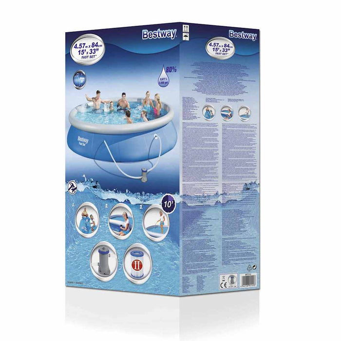 Bestway Set Piscina Fast Set 457x84 cm 57313 91644