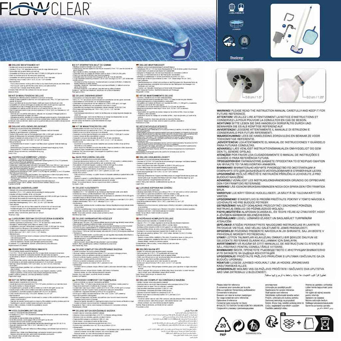 Bestway Kit di Manutenzione per Piscina Flowclear Deluxe 58237 91631