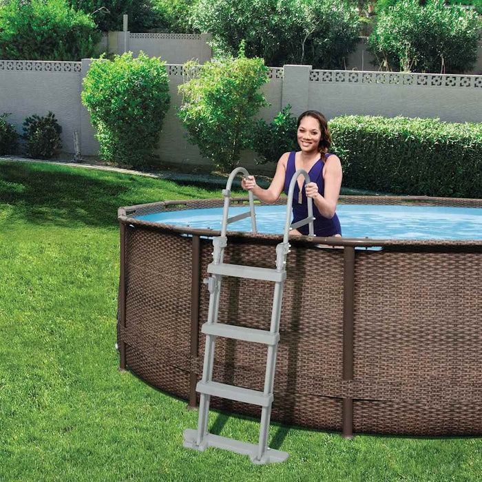 Bestway Scaletta per Piscine a 4 Gradini Flowclear 122 cm 58331 91637