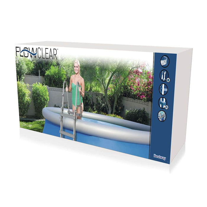 Bestway Scaletta per Piscine a 4 Gradini Flowclear 122 cm 58331 91637