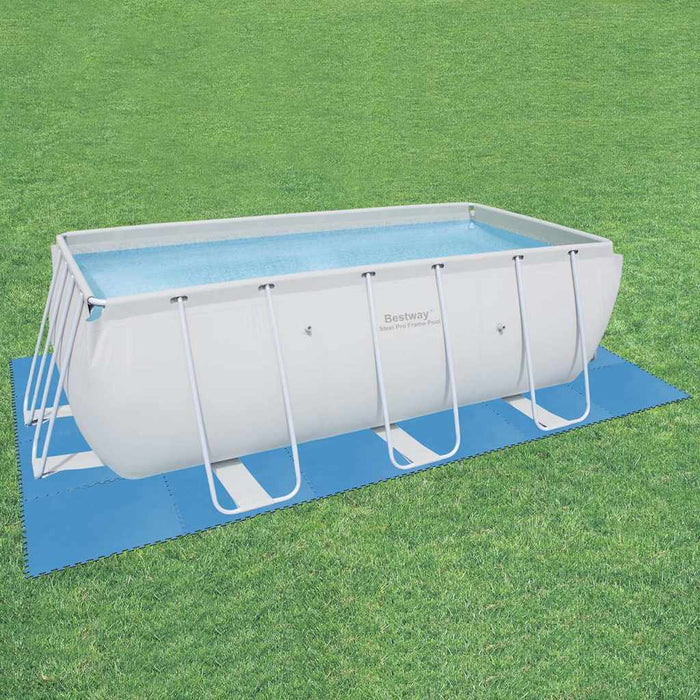 Bestway Protezioni per il Pavimento della Piscina 8 pz Blu 58220 91256